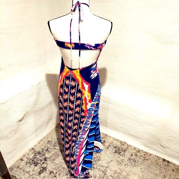 SEVENGATE Maxi Dress Multi Color Womens Size Medium - Picture 5 of 6